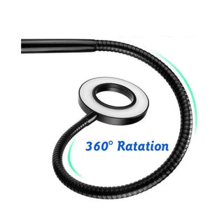 360 - Degree Flexible Selfie Ring Light with Phone Holder for Live Streaming | 6 - Inch