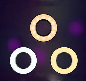 360 - Degree Flexible Selfie Ring Light with Phone Holder for Live Streaming | 6 - Inch