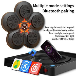 Bluetooth Music Boxing Machine with Wall Mount and Adult Gloves | With Kids Gloves