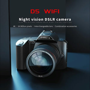 Dual-Camera Night Vision 64 Million Pixel HD Wifi Digital Camera | Standard & Fill Light