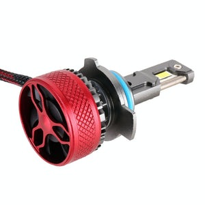 1 Pair LED Headlights | 9012 | DC 12V | 65W | 6000K | 6500LM