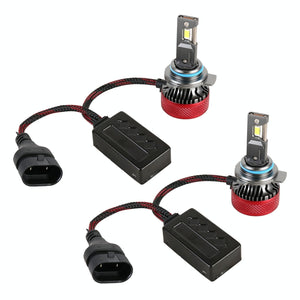 1 Pair LED Headlights | 9012 | DC 12V | 65W | 6000K | 6500LM