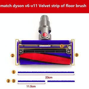 Soft Velvet Floor Brush | For Dyson V7 / V8 / V10 / V11 | 2-in-1
