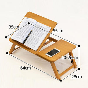 Adjustable Folding Laptop Desk for Dorm or Study | Compact Design