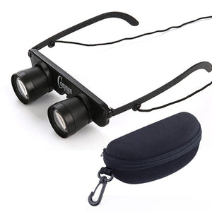 Adjustable Focus Fishing Binoculars | 3X28 | Glass Type | Zippered Case