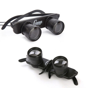 Adjustable Focus Fishing Binoculars | 3X28 | Glass Type | Zippered Case