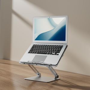 Portable Folding Laptop Stand with Adjustable Heat Dissipation | Book Clips