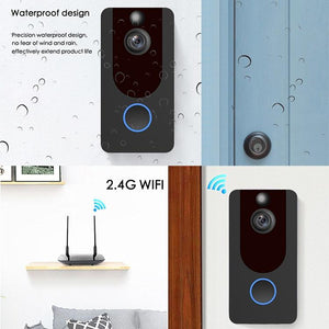Smart WiFi Video Doorbell | 1080P HD | Intercom + Weatherproof
