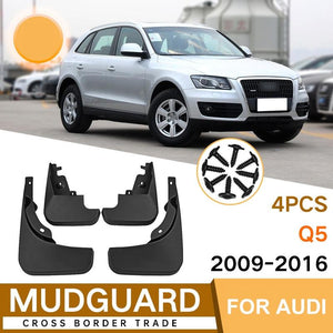 For Audi Q5 2009-2016 | 4 Pcs / Set Car Auto Soft Plastic Splash Flaps Fender Guard