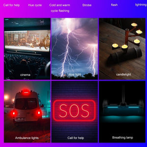 24 Effects RGB Light for Mobile Devices with OLED Screen