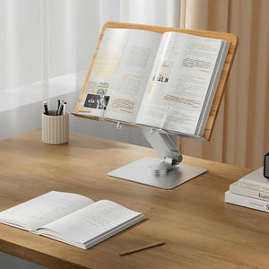 360 Degree Rotating Laptop & Book Stand | Adjustable & Hands-Free