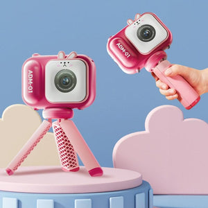 48MP Dual Lens Kids Digital Camera with 2.4" IPS Screen & 32GB TF Card | Blue Fox | With 32GB TF Card Pink Bunny
