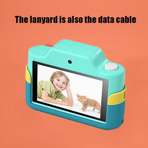 32GB Mini Children's Cartoon Camera Toy with Touch Screen & Dual-Lens