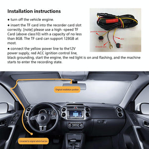 HD Night Vision Car Dash Cam | With 4K WiFi Recording