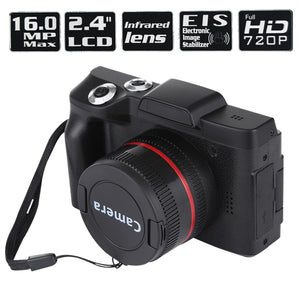 HD 720p Recording Flip Screen Digital Camera with Interchangeable Lens & Infrared Lens | Black