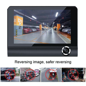HD 1080P Car DVR with 3-in-1 Function & Wide Angle Night Vision | 4 Inch