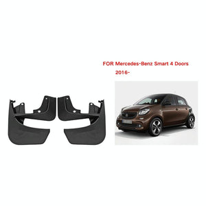For Mercedes-Benz Smart 4-Door 2016-2021 | 4 Pcs / Set Car Auto Soft Plastic Splash Flaps Fender Guard