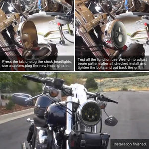 7 Inch Round LED Headlight | H4 / H13 | DC 9-30V | 4000Lm | 6000K | 40W | Jeep Wrangler