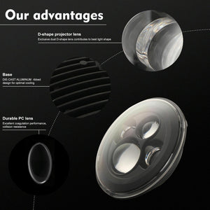 7 Inch Round LED Headlight | H4 / H13 | DC 9-30V | 4000Lm | 6000K | 40W | Jeep Wrangler