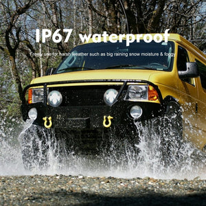 7 Inch Round LED Headlight | H4 / H13 | DC 9-30V | 4000Lm | 6000K | 40W | Jeep Wrangler