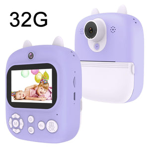 32GB Instant Camera with 2.4" Display & Card Reader for Kids | 1200W | Blue | 32GB + Card Reader | Pink
