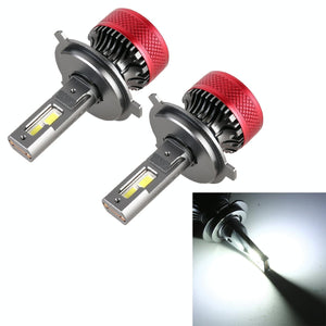 1 Pair LED Headlights | H4 | DC 12V | 65W | 6000K | 6500LM