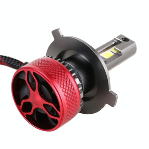 1 Pair LED Headlights | H4 | DC 12V | 65W | 6000K | 6500LM