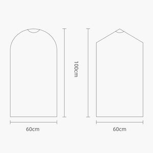 100 Disposable Dust Bags | 60x150cm | Thick PE | Transparent Cover