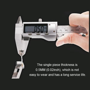 60° Stainless Steel Thread Gauge | 51 Pieces