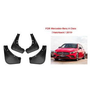 For Mercedes-Benz A-Class Hatchback 2019-2022 | 4 Pcs / Set Car Auto Soft Plastic Splash Flaps Fender Guard