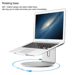 360° Rotating Aluminum Laptop Stand | Efficient Cooling