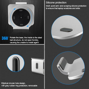360° Rotating Aluminum Laptop Stand | Efficient Cooling