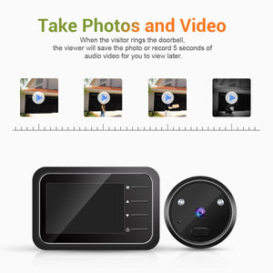 Digital Door Viewer | 2.4" Screen | Night Vision | Photo + Video | TF Card