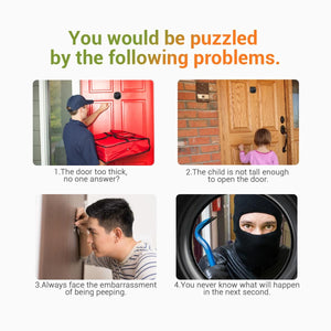 Digital Door Viewer | 2.4" Screen | Night Vision | Photo + Video | TF Card