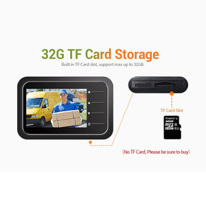 Digital Door Viewer | 2.4" Screen | Night Vision | Photo + Video | TF Card