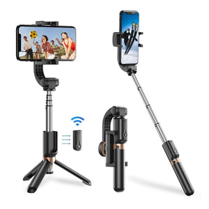 Multifunctional Mobile Phone Gimbal Stabilizer with Live Video & Selfie Stick