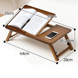 Adjustable Folding Laptop Desk for Dorm or Study | Height & Space Saver