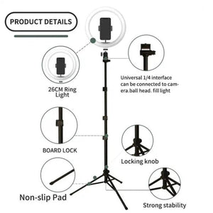 10 Inch Ring Light Set | For Live Streaming & Beauty Stand
