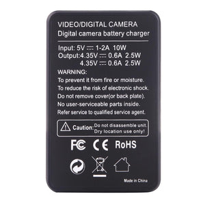 LCD Screen Dual Batteries Charger | For GoPro Hero5 | With Displayed Capacity