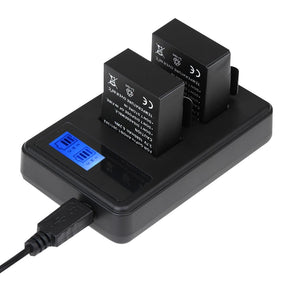 LCD Screen Dual Batteries Charger | For GoPro Hero5 | With Displayed Capacity