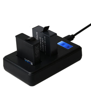 LCD Screen Dual Batteries Charger | For GoPro Hero5 | With Displayed Capacity