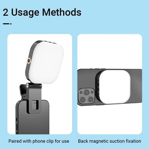 Rechargeable Mini Magnetic Selfie Light | Tri - Colour Temperature