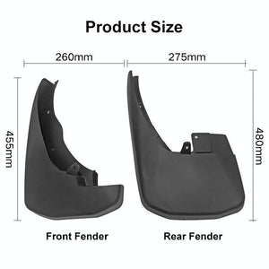 For Nissan Frontier Navarre 2015-2016 | 4 Pcs / Set Car Auto Soft Plastic Splash Flaps Fender Guard