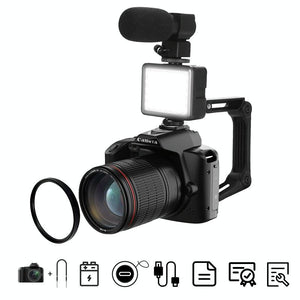 Dual-Camera Night Vision 64 Million Pixel High-Definition WiFi Digital Camera | Standard & Fill Light | Standard + Light + Lens + Mic + Bracket