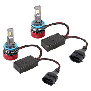 1 Pair LED Headlights | H8/H11 | DC 12V | 65W | 6000K | 6500LM