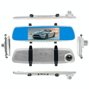 7" LCD Touch Screen Rear View Mirror Car Recorder | With Separate Camera