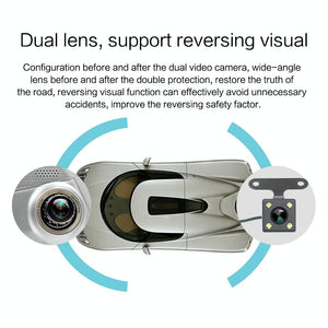 7" LCD Touch Screen Rear View Mirror Car Recorder | With Separate Camera