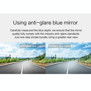 7" LCD Touch Screen Rear View Mirror Car Recorder | With Separate Camera