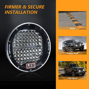 7 Inch Round LED Spotlight | DC 9-30V | 3000K / 6000K | 3500Lm | Truck & Off-Road