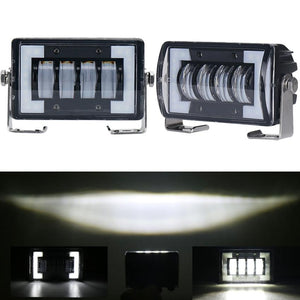 4.76" LED Work Light | 24W | DC 12-24V | 1800LM | IP67 | Front Bumper / Roof Light | With Holder